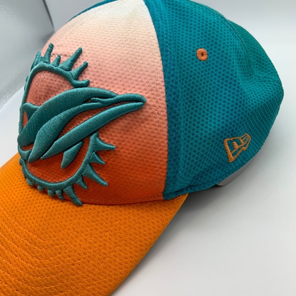 New Era 39Thirty Miami Dolphins Embroidered Logo NFL Hat Size Large-XLarge - Picture 8 of 15